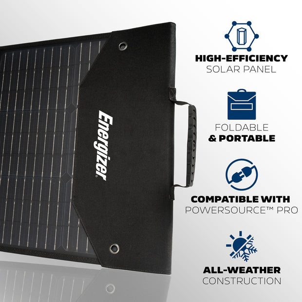 <em>Energizer</em><sub>®</sub> Ultimate Powersource™ Pro Battery Generator and Solar Panel Bundle