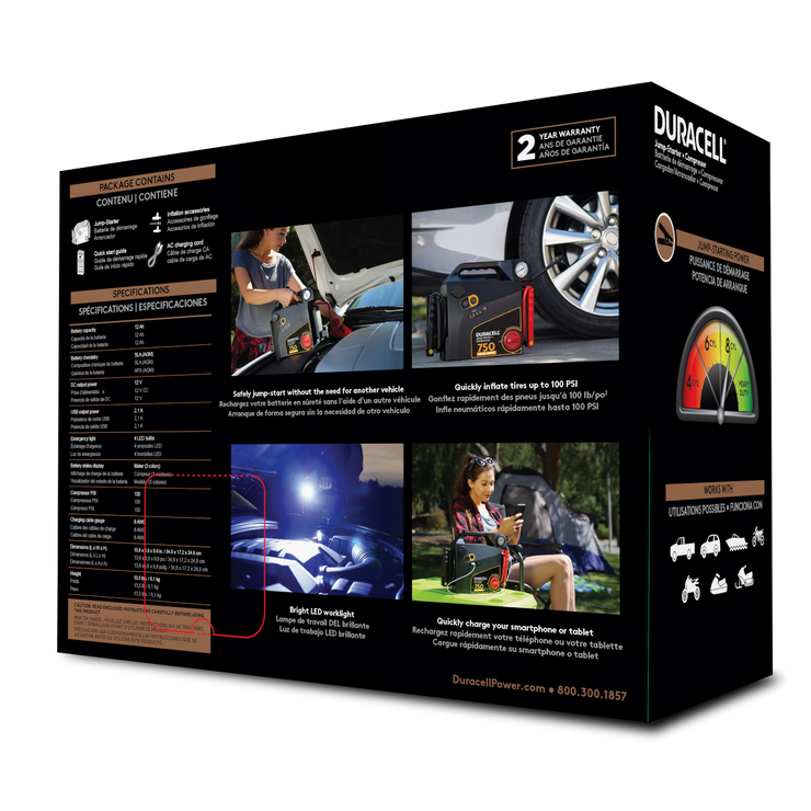 900 Amp Jump-Starter + Air Compressor